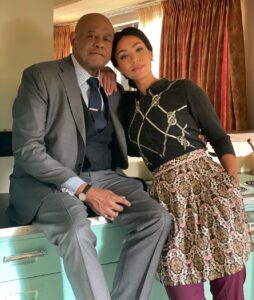 Ilfenesh Hadera Instagram - Making our way through season 3 with love and gratitude @godfatherofharlem #BumpyAndMayme
