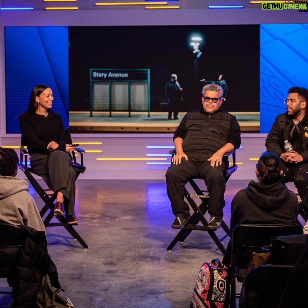 Ilfenesh Hadera Instagram - To me, the biggest indicators of success have always been invitations to engage in acts of service and the gift of sharing space with those I admire, who inspire me. Last week I had the absolute privilege of joining @loueyfromthehood and @aristotlebam at a screening of their incredible film @storyavefilm for the MSG classroom mentorship program. Coming out of LaGuardia where I was a drama major for 4 years, I always felt like I had such a leg up on my peers who left HS not knowing what they wanted to do. @gardenofdreams is providing these brilliant young minds a direct pathway to a successful future doing what they love. Thank you @msgnetworks @sdschoenberg,Louey, Aristotle and Cemi for bringing me in but thank you most of all to these kiddos for their enthusiasm, thoughtfulness and vulnerability, the world is yours. New York, New York