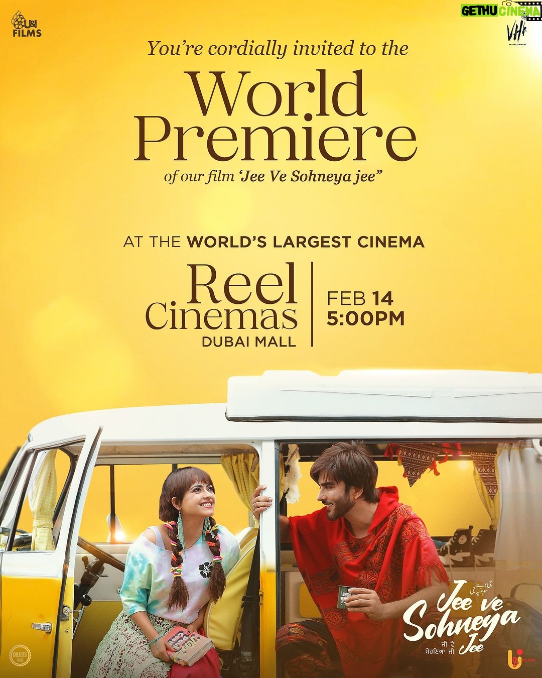 Imran Abbas Instagram - World premiere of JEE BE SOHNEYA JEE in world’s biggest cinema REEL CINEMA , Dubai Mall on the 14th of February at 5 pm. Join the cast of the film along with @iamreemakhan and @ameeshapatel9 and many others at this Valentines day.❤️❤️❤️