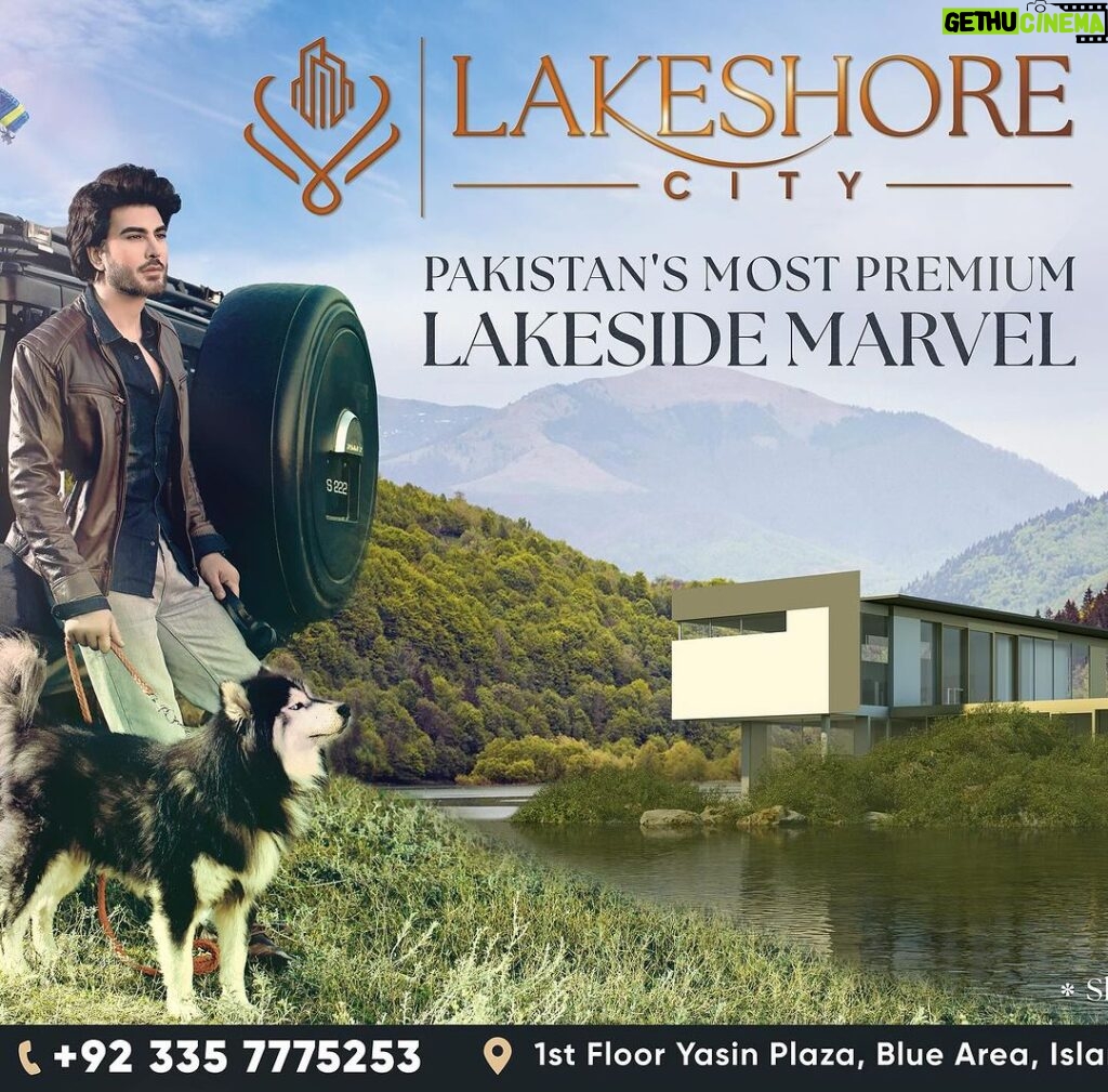 Imran Abbas Instagram - On the scenic location of lush green mountains Pakistan’s most premium lakeside marvel @lakeshoreciti is waiting for you to embrace the glory of nature.