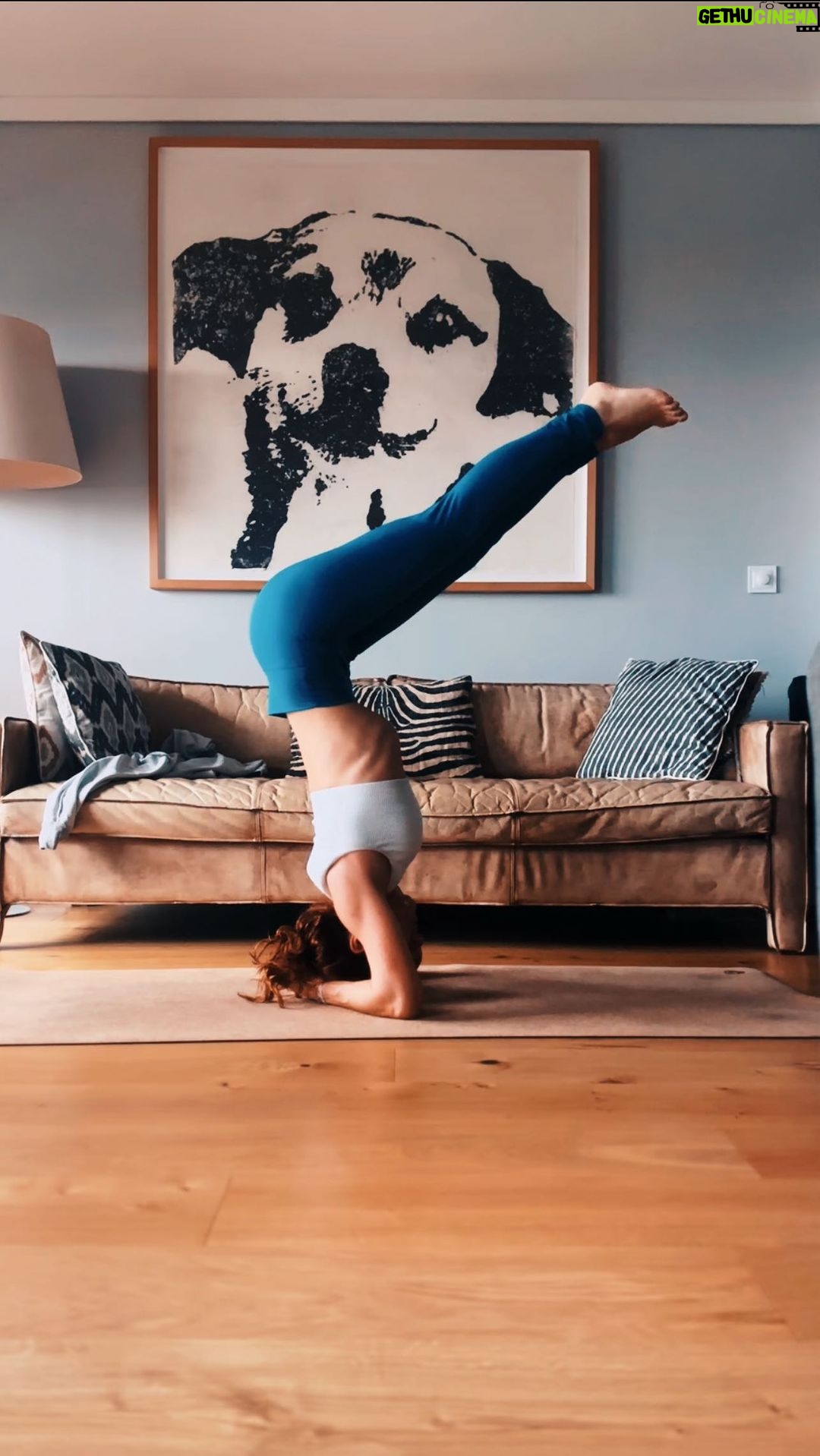 Inês Herédia - 1.9K Likes - Segunda-feira: ninguém acorda a horas decentes; um precisa mesmo de encontrar um lego específico; outro entorna iogurte na farda; eu não chego a tempo ao yoga mas pratico em casa se não dá 💩. Boa semana a toda a gente 😃