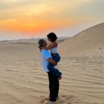 Inanna Sarkis Instagram - Two souls & the endless sand on a perfect full moon. A magical evening #InAbuDhabi @visitabudhabi 🇦🇪🐪 العيد الوطني الاماراتي Abu Dhabi Desert