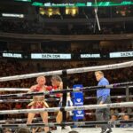 Inanna Sarkis Instagram - Fight night in Dallas w/ @celsiusofficial @amandaserrano you’re the 🐐 #ad American Airlines Center, Dallas, Texas