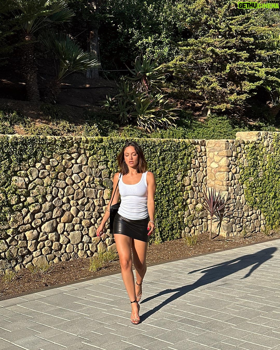 Inanna Sarkis Instagram - sun kissed summer soirée in Malibu 🩵 @yslbeauty Malibu, California