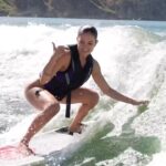 Inanna Sarkis Instagram - Got my green card betchessss 🇺🇸 …also this is my moms first time wakeboarding and she’s 65!! 🙌🏼