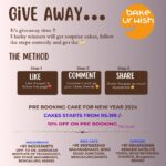 Inchara Joshi Instagram - Hey guyz!! I have got a great news for you❤️ Let your 2024 winning start from our new year giveaway 😍 . . Here's a small giveaway from us this New year. Giving away 5 Customised Cake in your Favourite Flavour!! Guidelines for participating in the giveaway : 1. Like the post ,follow and tag us in your story @bakeurwish. 2.Tag 3 of your friends in comments, who u would like to celebrate this new year with and make sure they follow us @bakeurwish 3.Share this post as much as possible. 🥳 Waynad, Kerala.