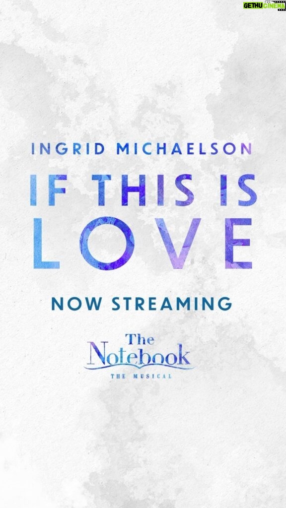 Ingrid Michaelson Instagram - I’m excited to be releasing “If This Is Love” from my upcoming musical The Notebook! The song has evolved over the years and this is the original version. It’s slightly different from what you will hear on stage, but I love that this very first incarnation exists for you all to listen to! #NotebookMusical