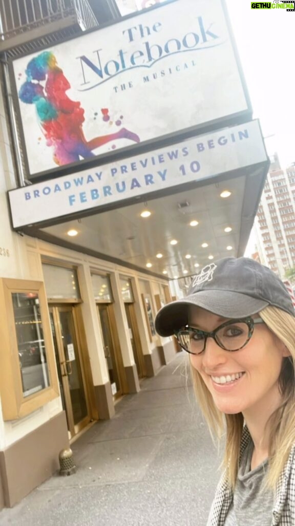 Ingrid Michaelson Instagram - The @notebookmusical marquee is UP and so is my heart rate!