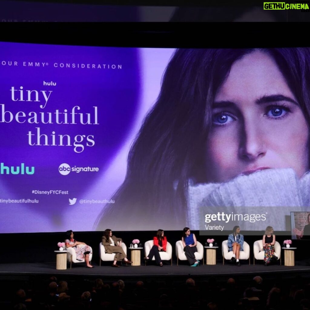 Ingrid Michaelson Instagram - about last night…..at the @tinybeautifulhulu emmy fyc event. 1-my face 2-my face and body on the carpet 3- some really great faces and bodies on the carpet 4-our panel 5-me yelling how good kathryn hahn is at kathryn hahn