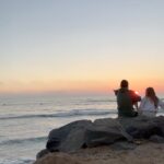 Isabel Durant Instagram - I believe in magic. As I reflect on the myriad of unforgettable memories from this year I raise my heart to all the sunsets and sunrises I’ve experienced with the people I love. Little vignette like chapters in themselves. This sunset closed a beautiful day on the Californian coast with our sweet little family (I ADORE YOU!!!) . Captured so perfectly … by chance? By magic! 🪄😌 Goodbye for now LA. Australia … see you tomorrow! 🫶🏻🪩🙏🏼🛫