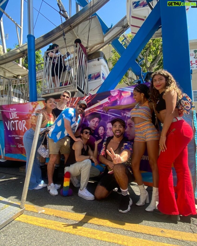 Isabella Ferreira Instagram - got to walk my first pride parade alongside the beautiful @paulaabdul and saw my face on the @lovevictorhulu ferris wheel :) grateful ❤