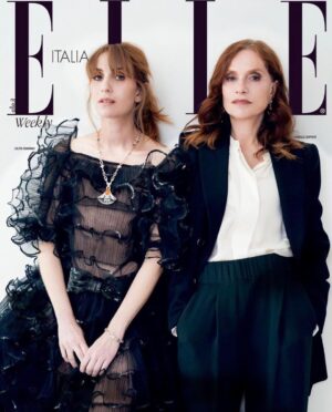 Isabelle Huppert Instagram - Sortie du #Caravage le 28 décembre. 
@lolitachammah #micheleplacido @le_pacte_officiel

📸 @francoisrotger @elle_italia @giorgioarmani