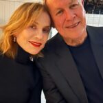 Isabelle Huppert Instagram - With @bob___wilson last night in Stockholm & curtain call after Mary Said What She Said at the @dramaten. Bob, you are one of the greatest encounters in my life. Dramaten