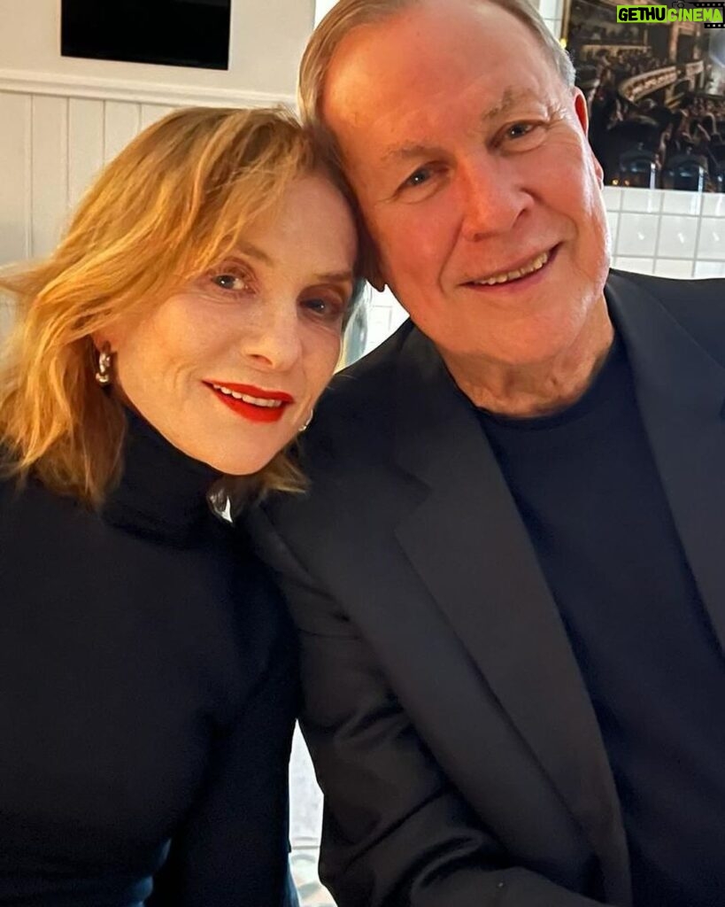 Isabelle Huppert Instagram - With @bob___wilson last night in Stockholm & curtain call after Mary Said What She Said at the @dramaten. Bob, you are one of the greatest encounters in my life. Dramaten