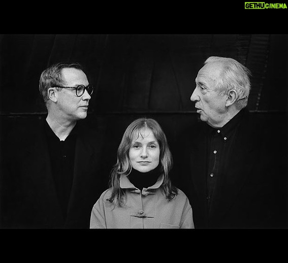 Isabelle Huppert Instagram - Pierre Soulages et Bob Wilson, une rencontre. 🖤 📷 #2 Marc Riboud