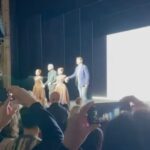 Isabelle Huppert Instagram - With @bob___wilson last night in Stockholm & curtain call after Mary Said What She Said at the @dramaten. Bob, you are one of the greatest encounters in my life. Dramaten