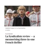 Isabelle Huppert Instagram - Sortie de #LaSyndicaliste au UK. @jpaulsalome @thebureaufilms @modernfilmsent @curzoncinemas #curzonmayfair @balenciaga 📸 @davebenett Curzon Cinema Mayfair
