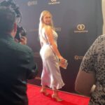 Iskra Lawrence Instagram - Thank you @lastylemagazine for honoring me with this award and @fionamacpa for the certificate from the State of California for my impact of raising awareness of EDs and pushing unretouched, inclusive marketing in the fashion industry - I never could have dreamed of being in a room with so many powerful women and change making humans. This was such a special evening that I’ll remember always, and thank you @rosgold for being by my side to experience this and make it all possible💕 Shoutout to Ros for pulling this look together in less than 24 hours and to all the wonderful PR teams who wanted to dress me: Dress + Blazer - @reformation Shoes - @louboutinworld Earrings - @muglerofficial x @hm Los Angeles, California