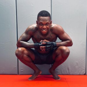 Israel Adesanya Instagram - 🌋🐲⚡️
Break the fourth wall, then you’ll see it all. 👁️