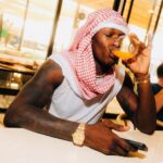 Israel Adesanya Instagram - ⏳✨ Gaara of the Sand drifting across the land‼️ 🐫 📷: @dry.visuals ⚡️