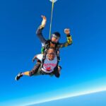 Israel Adesanya Instagram - ☁️🦅🌪️ “In a sky full of people, only some want to fly…isn’t that crazy?!”…Thank you Jason and Debbie at @skydivedubai for an awesome experience. I don’t fear death, I fear not living life to thee absolute fullest, we’re all gonna die someday so push it to the limit!!! You can’t see me…I AM FREE‼️‼️‼️ Dubai, United Arab Emirates