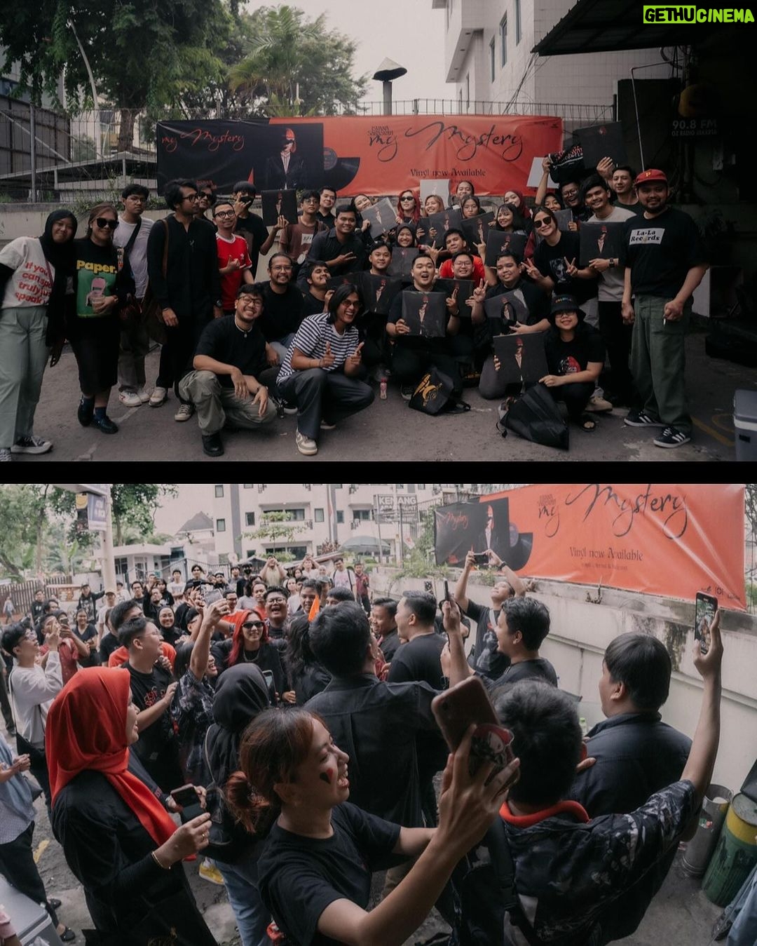 Isyana Sarasvati Instagram - Terima kasih atas kehadiran dan support teman-teman semuaa di peluncuran piringan hitam pertama Inyoo! Sudah bisa dibeli secara langsung di @lalarecords.jkt monggoo dipersilahkaan 🖤🌹