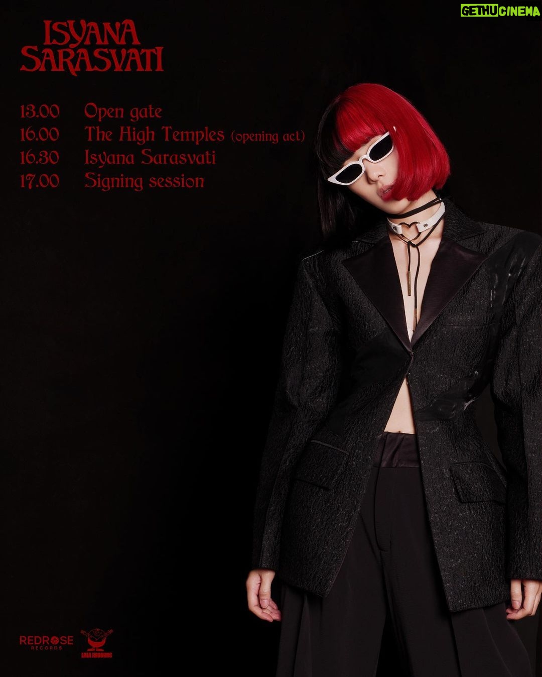 Isyana Sarasvati Instagram - Isyana Sarasvati - my Mystery EP Vinyl Release Party. 10 Dec 2023 at Lala Records Jakarta (Inside Oz Radio Kemang) π This vinyl contains 6 tracks including Isyana featuring Deadsquad π€ Available (limited) in 2 tone colors (red & black) with poster and a 20 page booklet π€β€οΈ IDR. 475.000,- Online order via : Lala Records Tokped, link in bio π Slide the post for more details βΌοΈ See you π«Άπ» #vinyligclub #piringanhitam #isyana #deadsquad #isyanasarasvati #recordstore #vinyl #vinylrecords #lalarecords 90.8 FM OZ RADIO JAKARTA