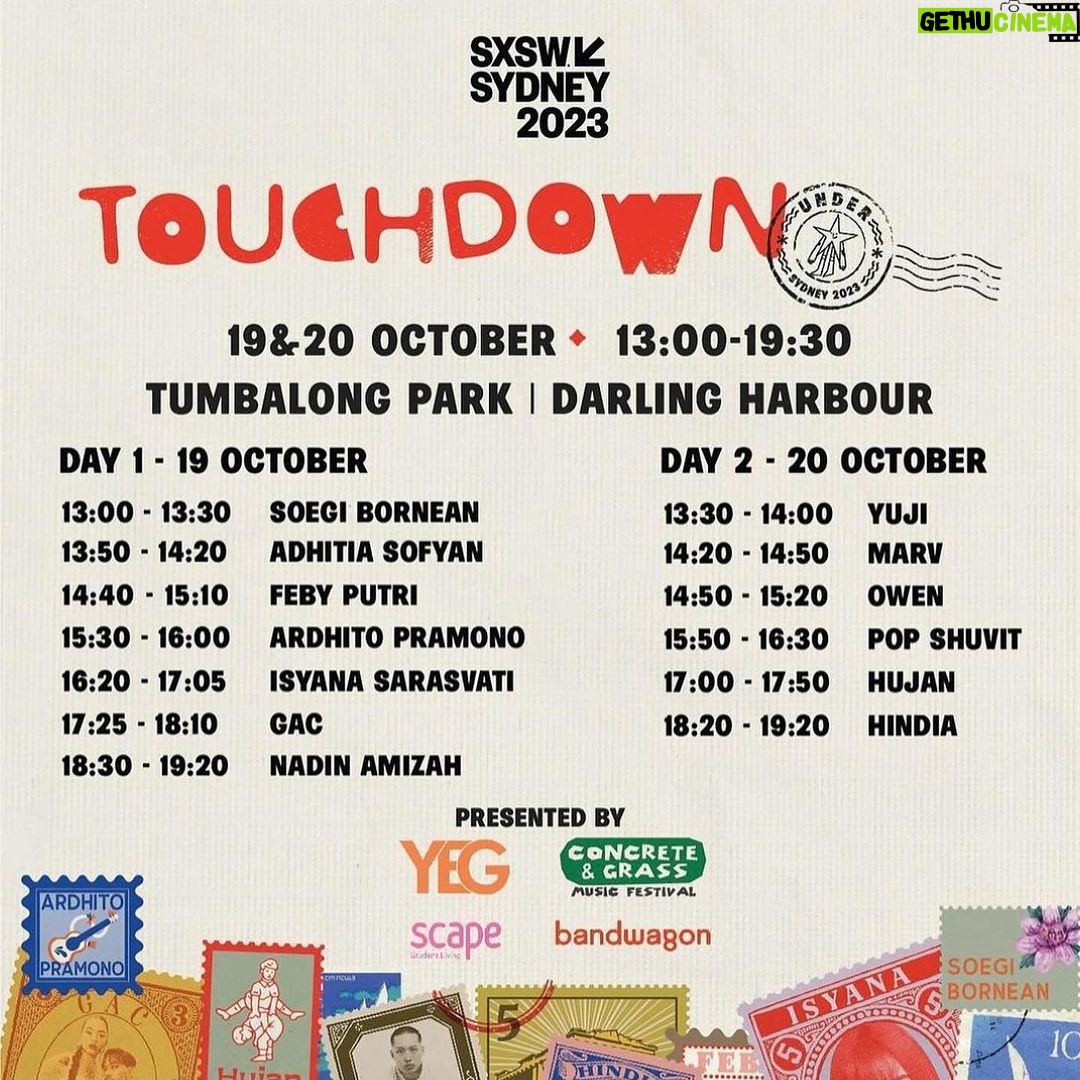Isyana Sarasvati Instagram - Hello Sydney! Swipe left to see my set times for tomorrow’s performance at @sxswsydney SEE YOU AH?! SEE YOU DOONG