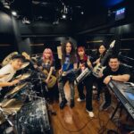 Isyana Sarasvati Instagram - Just finished our rehearsal for tomorrow’s performance @billboardlive_yokohama WISH ME LUCK GUYSSS! Gokil masih ga nyangka bakal kolab sama Marty Friedman, tebak hayo doi bakal main lagu nyong yang mana?! Bisa nonton streaming juga looh link di bio buat beli tiketnya!🤘🏻🔥 So nice to finally meet you in person @martyfriedman and all my band mates in Japan! @waka_bass @d_drive_gt_yuki @yeongkwi_lee let’s rock the stage tomorrroww!!!!! Tokyo, Japan