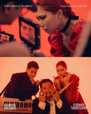 Isyana Sarasvati Instagram - Throwback to “Under God’s Plan” Music Video🔥 @isyanasarasvati @mantravutura 

Here are some behind the scene moments from Isyana’s “Under God’s Plan” MV shooting feat. Mantra Futura. Go watch the MV NOW! 🌹

#IsyanaSarasvati #isyana4thalbum #undergodsplan #mantravutura