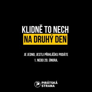 Ivan Bartoš Instagram - Hlavně v klidu. Všechny děti se zvládnou přihlásit na SŠ. 
Od čtvrtka se děti můžou hlásit na střední školy a poprvé i online. 

Je to ale trochu jako klasická přepážka na úřadě. Když se tam nahrnou všichni najednou, nedostane se na nikoho. 
Jenom tahle „přepážka“ zvládne statisíce klientů. 
A má otevřeno nonstop skoro tři týdny. 
Všechny děti se zvládnou přihlásit. 

Hodně štěstí při výběru školy!