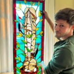 Ivy Winters Instagram - One of the most complicated windows I’ve made! Titled The Birch. Need to finish him by giving him a good polish and set him in a frame. Very happy the way he shines in the light! Ok off to play in the garden and think about what to design next. 😁 #stainedglass #leadedwindow #birch #birchtree #woodpecker #glass