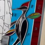 Ivy Winters Instagram - WIP…New leaded window I’ve been working on 😁 #woodpecker #birchtree #eroticart #diy #stainedglass #nature #wood