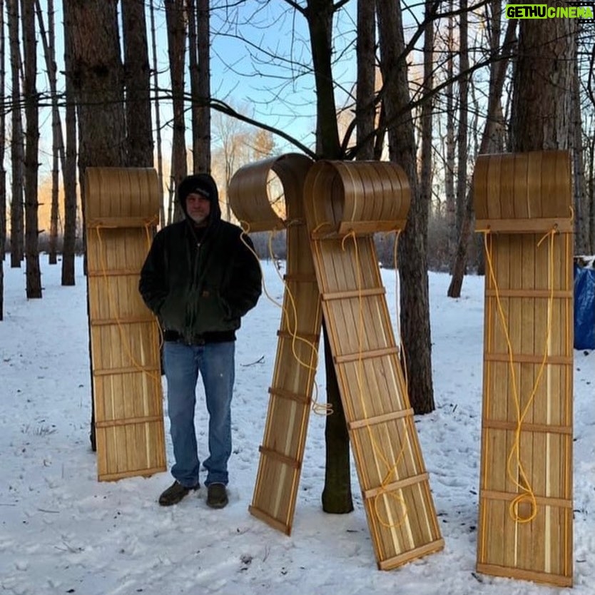 Ivy Winters Instagram - My dad is the coolest. He’s been busy making toboggans for the grandchildren in the family. He’s incredibly talented and it was his birthday yesterday! Love ya dad! #diy #talent #woodworking #sled #toboggans #handmade #heirloom