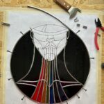 Ivy Winters Instagram - New handsome fella I just finished. Will enjoy him in my window for a bit before I put him up for sale. ❤️ #leadedwindow #stainedglass #kdlang #misschatelaine #thescarletopera #mustache #gay #rainbow #leather #lead