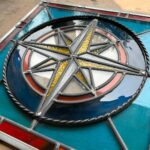 Ivy Winters Instagram - Howdy all! It sure has been a minute! I’ve been busy locked away in my studio playing with glass. I’ve been learning a lot, making a lot… and getting plenty of little glass finger cuts 😛 Hope you enjoy this little compass leaded glass window. If you live in the Lansing MI area you can see him displayed at Lansing Art Glass ❤️ #stainedglass #compass #leadedwindow #rockingouttobrandicarlile