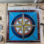 Ivy Winters Instagram - Howdy all! It sure has been a minute! I’ve been busy locked away in my studio playing with glass. I’ve been learning a lot, making a lot… and getting plenty of little glass finger cuts 😛 Hope you enjoy this little compass leaded glass window. If you live in the Lansing MI area you can see him displayed at Lansing Art Glass ❤️ #stainedglass #compass #leadedwindow #rockingouttobrandicarlile