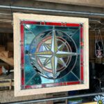 Ivy Winters Instagram - Howdy all! It sure has been a minute! I’ve been busy locked away in my studio playing with glass. I’ve been learning a lot, making a lot… and getting plenty of little glass finger cuts 😛 Hope you enjoy this little compass leaded glass window. If you live in the Lansing MI area you can see him displayed at Lansing Art Glass ❤️ #stainedglass #compass #leadedwindow #rockingouttobrandicarlile