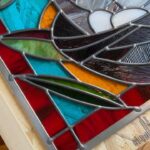 Ivy Winters Instagram - One of the most complicated windows I’ve made! Titled The Birch. Need to finish him by giving him a good polish and set him in a frame. Very happy the way he shines in the light! Ok off to play in the garden and think about what to design next. 😁 #stainedglass #leadedwindow #birch #birchtree #woodpecker #glass