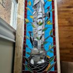 Ivy Winters Instagram - One of the most complicated windows I’ve made! Titled The Birch. Need to finish him by giving him a good polish and set him in a frame. Very happy the way he shines in the light! Ok off to play in the garden and think about what to design next. 😁 #stainedglass #leadedwindow #birch #birchtree #woodpecker #glass
