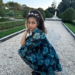 Izabela Rose Instagram - “Sorrows, sorrows, prayers" Headpiece & Earrings - @christielaurenheadpieces Necklace- @christielaurenchildren Planet Venus