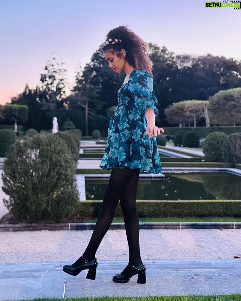 Izabela Rose Instagram - “Sorrows, sorrows, prayers" Headpiece & Earrings - @christielaurenheadpieces Necklace- @christielaurenchildren Planet Venus