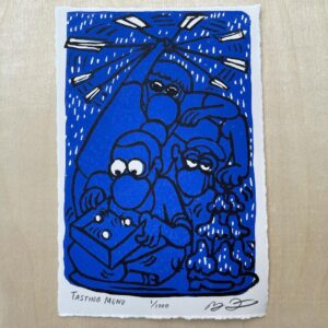 J.G. Quintel Instagram - Check it out! Just finished this new linocut print for Music For Your Inbox! @musicforyourinbox