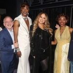 J. Harrison Ghee Instagram - Such a delight to have our iconic producer @mariahcarey stop by to surprise us all! She had the sweetest things to say about our performances and the show. Humbled by her graciousness. https://www.dailymail.co.uk/tvshowbiz/article-11741501/Mariah-Carey-leaves-Broadway-starstruck-takes-stage-Like-Hot.html Photo by @bruglikas @broadwaybruce_ @gettyentertainment