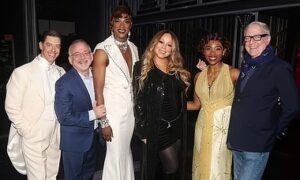J. Harrison Ghee Instagram - Such a delight to have our iconic producer @mariahcarey stop by to surprise us all! She had the sweetest things to say about our performances and the show. Humbled by her graciousness. 

https://www.dailymail.co.uk/tvshowbiz/article-11741501/Mariah-Carey-leaves-Broadway-starstruck-takes-stage-Like-Hot.html

Photo by @bruglikas @broadwaybruce_ @gettyentertainment