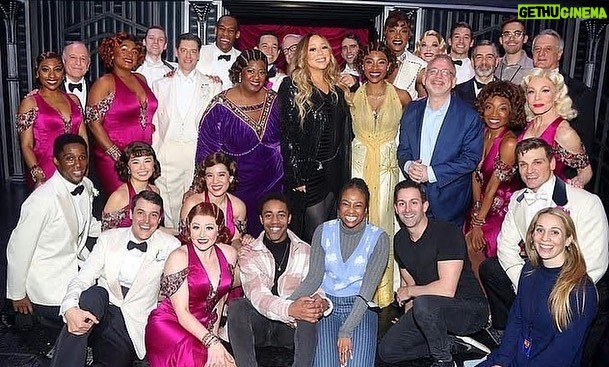 J. Harrison Ghee Instagram - Such a delight to have our iconic producer @mariahcarey stop by to surprise us all! She had the sweetest things to say about our performances and the show. Humbled by her graciousness. https://www.dailymail.co.uk/tvshowbiz/article-11741501/Mariah-Carey-leaves-Broadway-starstruck-takes-stage-Like-Hot.html Photo by @bruglikas @broadwaybruce_ @gettyentertainment