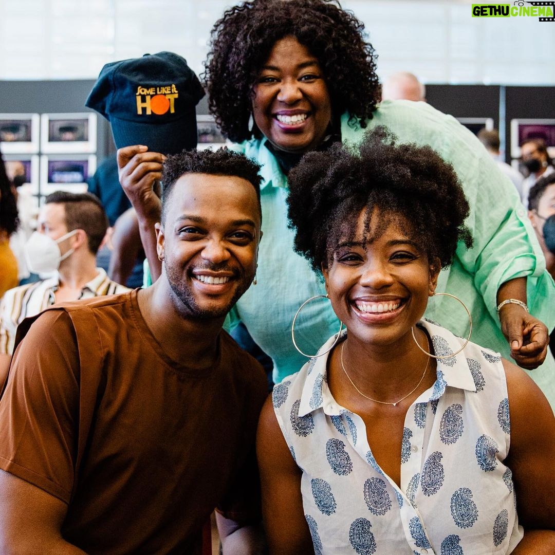 J. Harrison Ghee Instagram - Our first week of rehearsal for the broadway run of @somelikeithotmusical is in the books, and there are so many feelings. It is a blessing to be able to do what I love and even more of a honor to have an amazing group of humans to create and grow with. We are so excited to share our musical with you, it’s gonna be HOT for sure!!! 📷: @marcjfranklin #broadway #somelikeithotmusical #dassit New 42 Studios