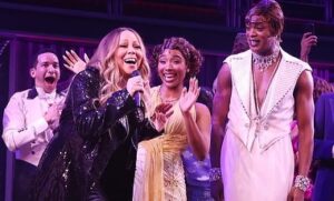 J. Harrison Ghee Instagram - Such a delight to have our iconic producer @mariahcarey stop by to surprise us all! She had the sweetest things to say about our performances and the show. Humbled by her graciousness. 

https://www.dailymail.co.uk/tvshowbiz/article-11741501/Mariah-Carey-leaves-Broadway-starstruck-takes-stage-Like-Hot.html

Photo by @bruglikas @broadwaybruce_ @gettyentertainment