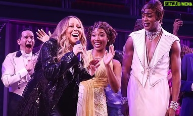 J. Harrison Ghee Instagram - Such a delight to have our iconic producer @mariahcarey stop by to surprise us all! She had the sweetest things to say about our performances and the show. Humbled by her graciousness. https://www.dailymail.co.uk/tvshowbiz/article-11741501/Mariah-Carey-leaves-Broadway-starstruck-takes-stage-Like-Hot.html Photo by @bruglikas @broadwaybruce_ @gettyentertainment