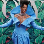 J. Harrison Ghee Instagram - I will never recover from this look 😍💙🦋 @jharrisonghee at @thetonyawards ✨ #TonyAwards New York, New York